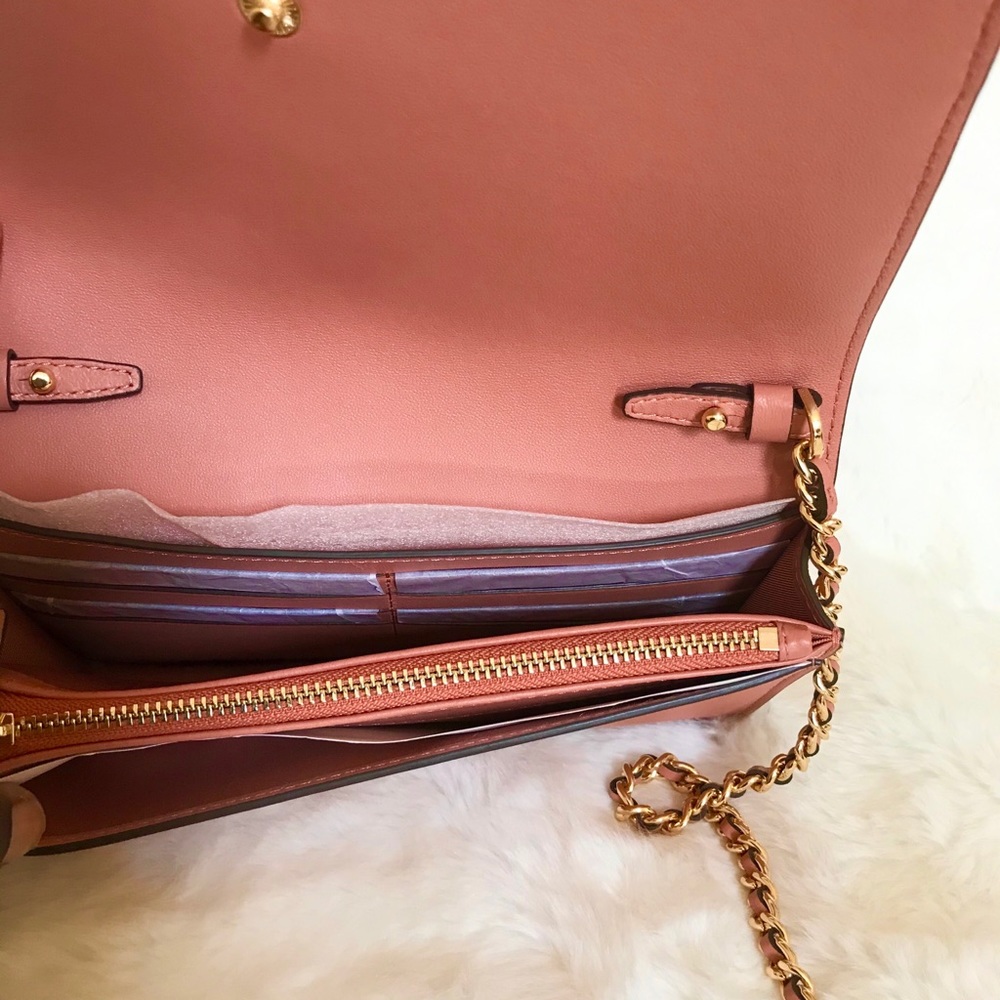 Tory Burch Savannah Chain Flat Wallet - Picture 8 of 10